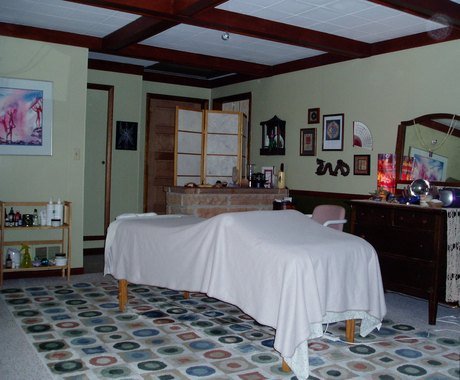 The Massage Table in Deb Power's Room